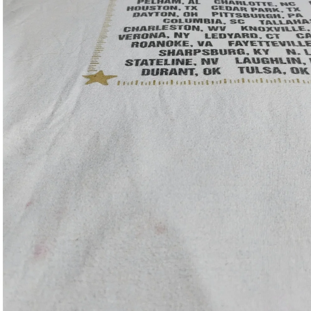 Gildan ALABAMA Live In Concert Vintage Tour Shirt XL Cream Short Sleeve Tee - Picture 5 of 12